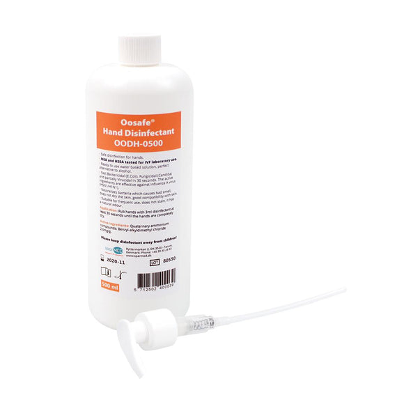 Oosafe® Hand Disinfectant 500ml with Pump - IVFSynergy