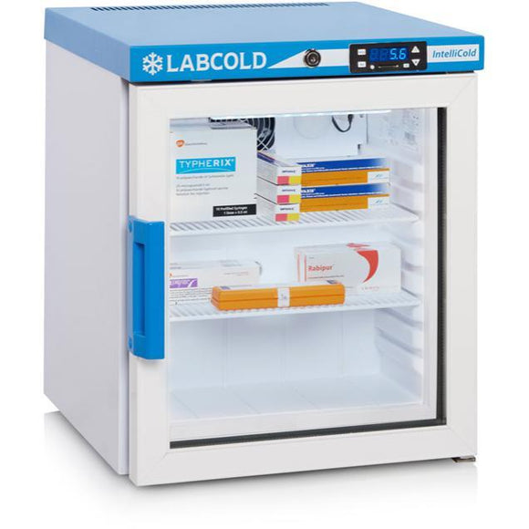 Labcold - Small Benctop or Wall Mounted Glass fronted Pharmaceutical Fridge - IVFSynergy