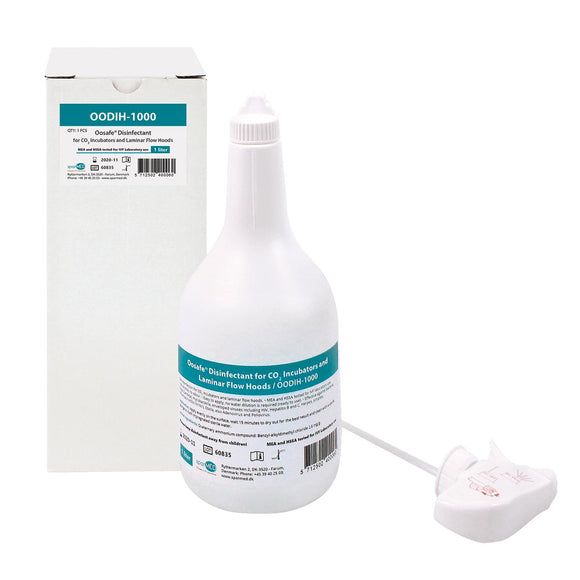 Oosafe® Laboratory Disinfectant For CO2 Incubators and Laminar Flow Hoods 1L with Spray - IVFSynergy