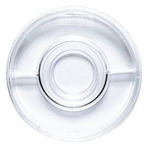 Oosafe® Centre Well Dish With Two Compartments, Label Area Grip - IVFSynergy